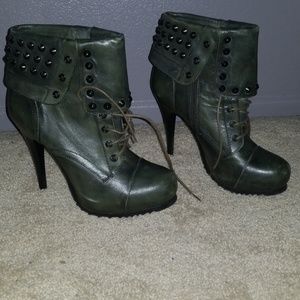 Bronx Green Booties